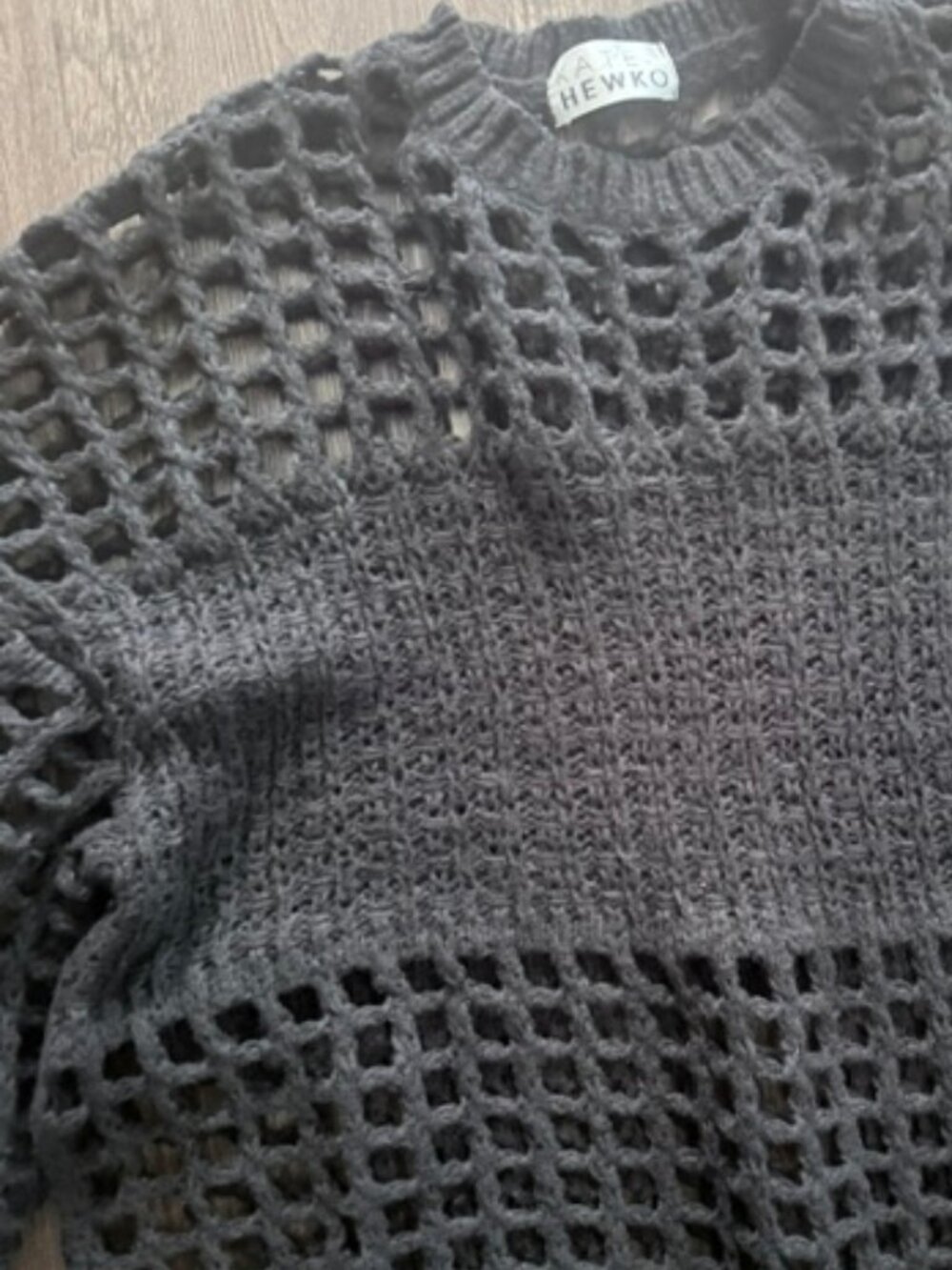 Kate Hewko Open Weave Knit Sweater Dress - Picture 9 of 12